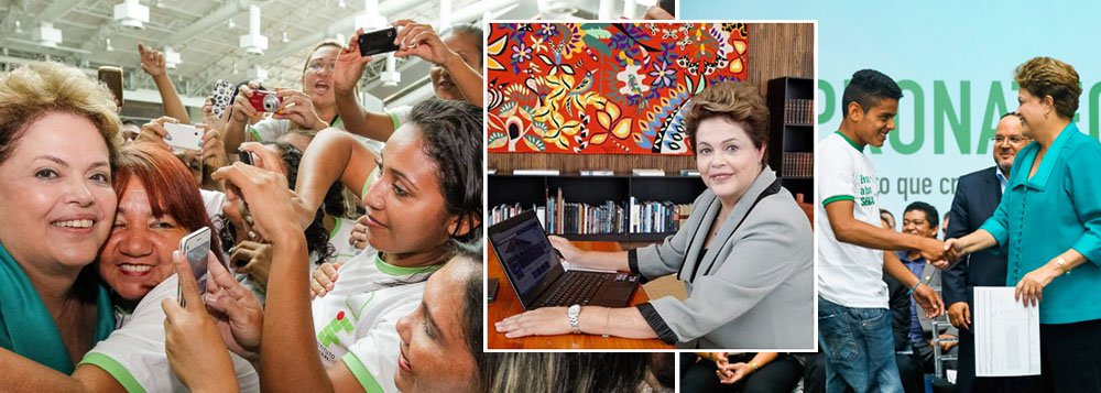 Presidente Dilma Rousseff reforça canal direto com a população ao responder, pela segunda vez em 15 dias, a perguntas de internautas pelo Facebook; desta vez o tema foi Pronatec, programa do governo federal que oferece cursos de ensino técnico; Dilma anunciou que até o final deste mês apresentará o Pronatec 2.0, com novos cursos, e que o programa vai se tornar uma política de estado; "o Pronatec sem dúvida será um dos principais legados que nós deixaremos", declarou a presidente no evento online batizado de 'Face to Face'