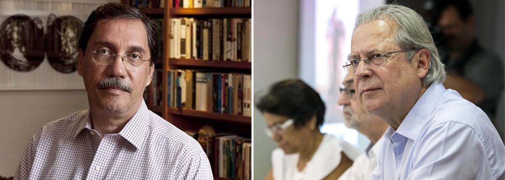 Colunista do Globo, um dos pauteiros da Ação Penal 470, parte para a ironia; "então fica combinado assim. José Dirceu não é o chefe da quadrilha do mensalão. É simplesmente o mais graduado dos coautores de crimes como corrupção ativa, corrupção passiva, peculato, lavagem de dinheiro (por enquanto), evasão de divisas", diz ele