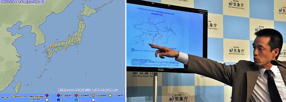O tremor de terra foi sentido às 5h18 (hora local), com epicentro em Izu Oshima, ao sul da capital, e profundidade de 160 quilômetros. O centro norte-americano de observação de sismos avaliou a magnitude do abalo em 5,8