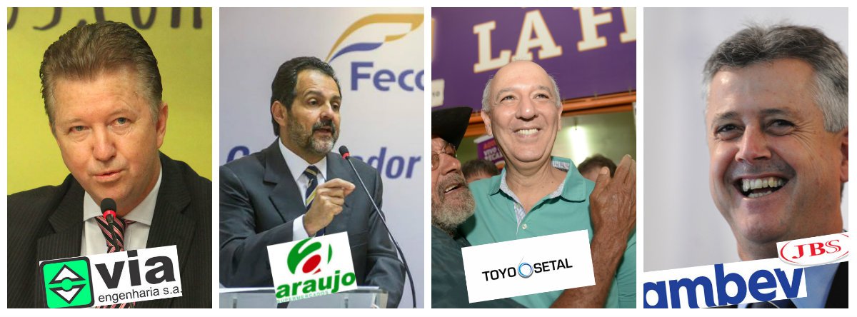De acordo com o Tribunal Superior Eleitoral (TSE), juntos, os seis candidatos ao governo do Distrito Federal arrecadaram R$ 2,7 milhões e já gastaram R$ 2,5 milhões. Rodrigo Rollemberg (PSB) aparece como o que mais arrecadou, com R$ 1,1 milhão, seguido por Pitiman (PSDB), com R$ 800 mil, Arruda (PR), com  R$ 490 mil, Agnelo (PT), com R$ 285 mil,  e Toninho do Psol (PSOL), com R$ 2,3 mil. Entre os principais doadores, 5 empresas e uma pessoa física sócia de uma grande companhia investiram R$ 2,1 milhões, o equivalente a 77,7% do total arrecadado