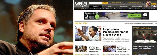 Instituto divulga nota informando que resultado da pesquisa que será divulgada hoje à noite e foi adiantado pelo jornalista Lauro Jardim, da coluna Radar on-line, "trata-se de especulação, visto que a pesquisa ainda não foi finalizada"; colunista do Estadão José Roberto de Toledo fala em "jornalismo de imprecisão"; Veja diz que Marina Silva alcança a presidente Dilma na mostra