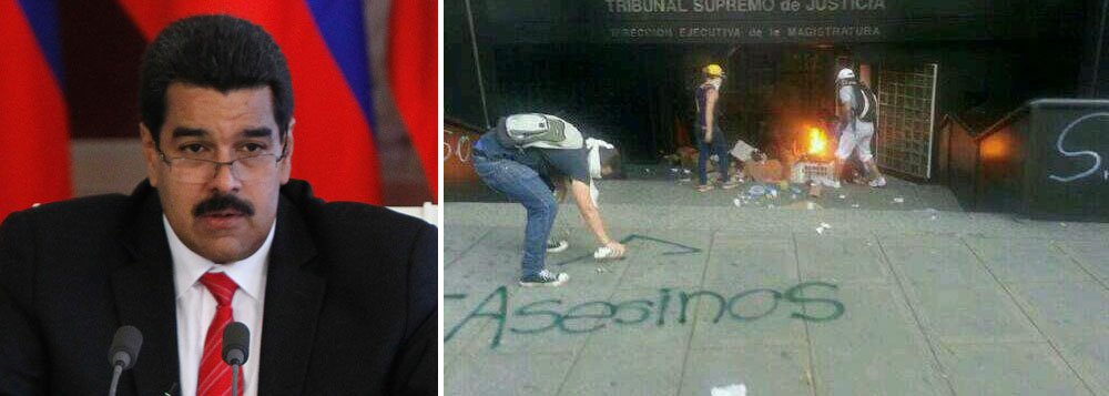 Preso por atos de vandalismo praticado em manifestações na cidade de Mérida diz que recebeu 150 bolívares do ativista político da direita estudantil Vilcar Fernández para que provocasse violência durante protestos contra o governo; presidente Nicolás Maduro rejeitou "ataques fascistas", disse que investigações estão em curso e que há provas sobre a autoria dos ataques