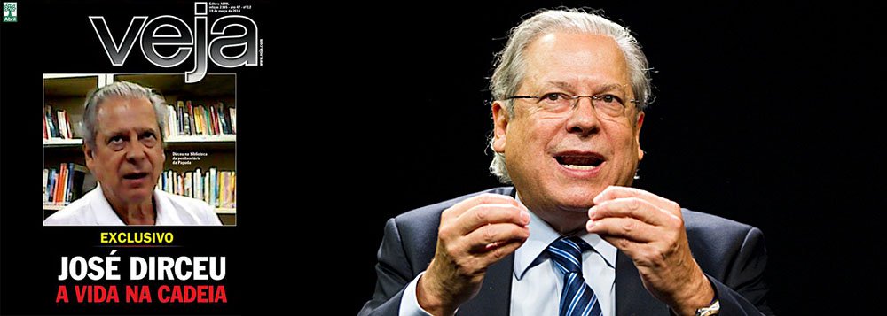 Equipe do blog do ex-ministro publica posicionamento sobre matéria de capa da última edição da revista; segundo o texto, debate sobre "supostas regalias" na prisão "é ancorado em uma série de boatos sensacionalistas com claro objetivo de mantê-lo preso ilegalmente"; acusações na matéria "são exemplos de um antijornalismo" e servem de "pretexto" para o Ministério Público pedir a transferência (ilegal) dos presos para penitenciárias federais, prossegue nota; blog diz ainda que circunstâncias que tentam mostrar privilégio são "frágeis" e "sem fundamento"