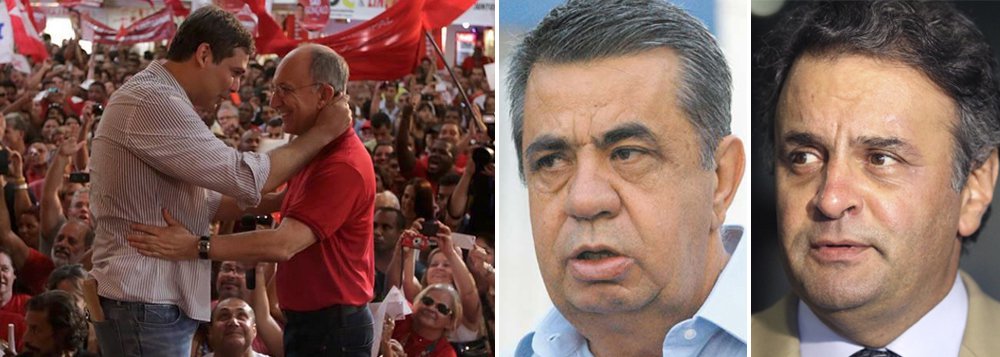 O PT lançou neste sábado (22), no encontro estadual da legenda, a candidatura de Lindbergh Farias ao governo do Rio; no ato, ele disse que o governo do PMDB está distante do povo; enquanto isso, o presidente estadual do PMDB, Jorge Picciani declarou com todas as letras que peemedebistas do Rio vão subiu no palanque tucano de Aécio Neves caso o PT insista na candidatura de Lindbergh; tensão cresce junto com as dificuldades de acordo para os palanques regionais; aliados no plano nacional, PT e PMDB estão divididos também no Ceará, Piauí, Bahia, Maranhão, Amazonas, Goiás e Paraná