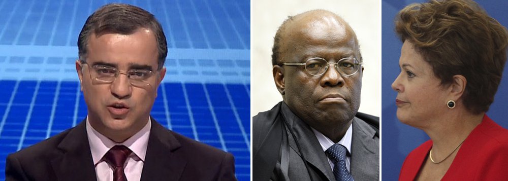 Jornalista Kennedy Alencar comenta a forma agressiva com que o presidente do STF, Joaquim Barbosa, reagiu à derrubada da condenação de formação de quadrilha para parte dos condenados na Ação Penal 470; "Barbosa usou palavras que demandariam de Dilma e de colegas do Supremo alguma manifestação. Eles não ficaram bem na foto. Pelo contrário, foram acusados, para usar um termo educado, de comportamento pouco republicano", afirma o jornalista 