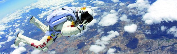 Ele é o rei dos saltos mortais. O salto tira-fôlego que deu da estratosfera foi apenas o último lance de uma carreira constelada de recordes. Baumgartner já era campeão mundial de base jumping quando decidiu desafiar a barreira do som