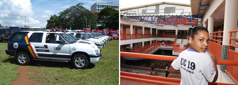 O governo do Distrito Federal aplicou mais de 60% dos impostos arrecadados em 2013 em Saúde, Segurança Pública e Educação; ao todo, foram destinados R$ 7,6 bilhões para essas três áreas dos R$ 11,9 bilhões de receita tributária; a Educação foi a mais beneficiada com recursos provenientes do Tesouro Distrital, recebendo, ao todo, R$ 3,8 bilhões