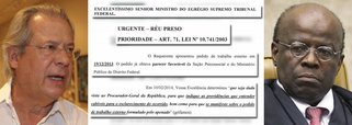 Preso há quase cinco meses em regime fechado, embora tenha sido condenado ao semiaberto, o ex-ministro José Dirceu apresenta nova petição ao Supremo Tribunal Federal rogando à corte para que seu pedido de trabalho externo, que conta com parecer favorável do Ministério Público, seja avaliado em regime de urgência; presidente do STF, Joaquim Barbosa, tem adiado ao máximo a análise do pedido, colocando-se acima da lei e do que foi decidido pelo próprio plenário da corte; arbitrariedades não podem se perpetuar; leia a íntegra do documento