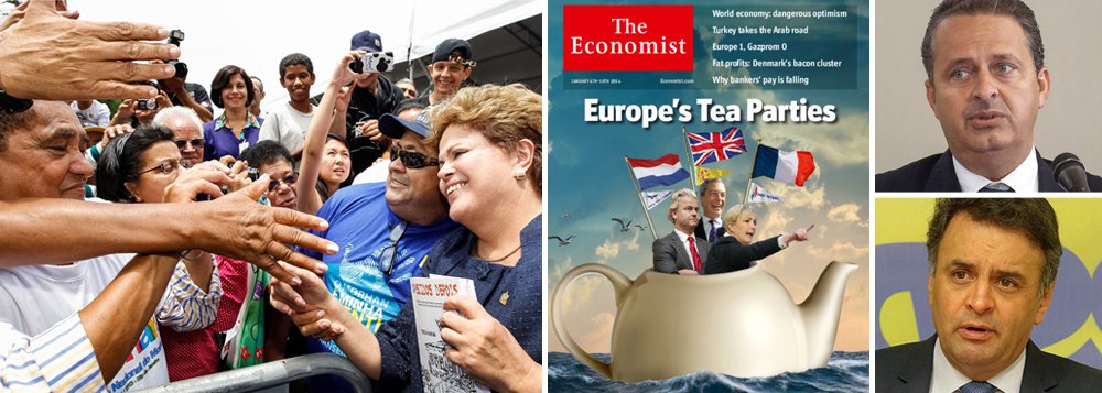 Em sua primeira edição do ano, revista britânica, que geralmente faz previsões pessimistas sobre a economia brasileira, publica análise sobre as "eleições imprevisíveis" no País; apesar do termo, texto lembra que o apoio à presidente Dilma Rousseff, após uma queda durante os protestos de junho, voltou a subir, e que apesar dos desafios que a petista terá de enfrentar, ela "será difícil de ser batida"; adversários como Eduardo Campos (PSB) e Aécio Neves (PSDB), diz a publicação, terão de convencer o eleitorado de que alguns programas de sucesso do PT, como o Bolsa Família e o Mais Médicos, vão continuar caso eles vençam