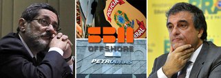 Subordinada ao ministro José Eduardo Cardozo, da Justiça, a Polícia Federal abriu dois inquéritos sobre a Petrobras: um relacionado a denúncia de suborno de US$ 139 milhões a funcionários da estatal entre 2006 e 2011, quando a empresa alugou plataformas do grupo holandês SBM Offshore; outro diz respeito à compra da refinaria de Pasadena, no Texas, por US$ 1,8 bilhão; os dois casos ocorreram na gestão de José Sergio Gabrielli à frente da estatal e mostram que o comando atual, de Graça Foster, não parece intimidado com a ofensiva do Congresso sobre a companhia; com a PF, governo toma a dianteira das investigações