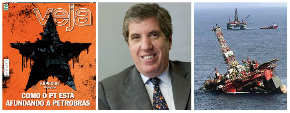 Fabio Barbosa, presidente da Editora Abril, que edita Veja, foi conselheiro da Petrobras entre 2003 e 2011; ou seja, esteve lá durante a maior parte do tempo em que o Partido dos Trabalhadores, segundo a revista, levou a Petrobras à ruína; neste mesmo período, em que a estatal fez as descobertas do pré-sal e passou a estar entre as maiores detentoras de reservas de petróleo do mundo, a companhia teria feito tudo errado, mas Barbosa não apontou nenhum problema; será que ele também afundará a editora dos Civita? (detalhe: a plataforma que aderna é a P-36, do governo FHC)