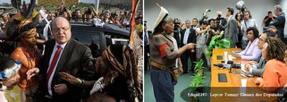 A PEC, alvo de intensos protestos em Brasília comandados por índios que tentaram até invadir o Palácio do Planalto, transfere do Executivo para o Congresso a prerrogativa de demarcação de terras indígena. Também foi analisado o Projeto de Lei Complementar (PLP) 227, que define as terras da União que podem ser usadas para fins de demarcação de áreas indígenas