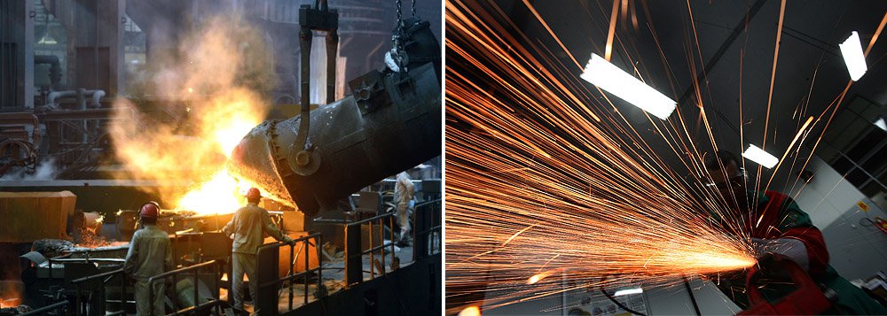 Indústria acumula alta de 1,3% no primeiro bimestre, segundo o IBGE; desempenho de fevereiro veio após alta mensal de 3,8 % em janeiro, número que foi revisado de 2,9 %; assim, perdas de 4,2% registradas em novembro-dezembro foram recuperadas agora; ante fevereiro do ano passado, aumento apurado chega a 5%; País segue com indústria funcionando, apesar dos catastrofistas anunciarem sucateamento