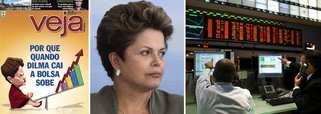Revista ironiza o fato de a Bovespa ter subido no mesmo dia em que uma pesquisa Ibope apontou queda nos índices de aprovação à presidente; para a revista, a despeito do pleno emprego e de mais de US$ 350 bilhões em reservas internacionais, a presidente Dilma ainda precisa mostrar aos investidores que é confiável; será que precisa mesmo?