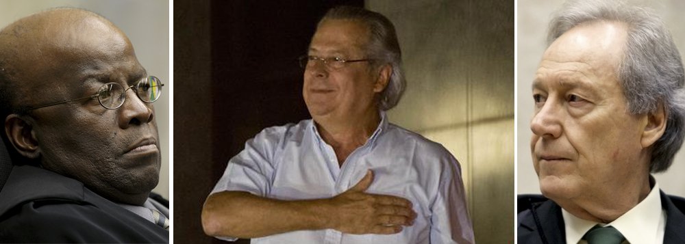 Tirania de Joaquim Barbosa à frente do Supremo Tribunal Federal ultrapassa todos os limites; em mais uma decisão unilateral, ele reviu a decisão do ministro Ricardo Lewandowski, que determinou ao juiz Bruno Ribeiro que decidisse sobre o pedido de trabalho de José Dirceu; o motivo para não analisar o pedido de trabalho era um suposto uso de telefone celular na Papuda, já negado por sindicância da Secretaria de Segurança Pública do Distrito Federal; Barbosa, no entanto, pode tudo e o Brasil assiste impassível aos desmandos de um ditador togado, que estuda se lançar à Presidência da República