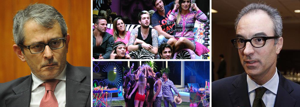 Justiça do Rio proibiu o portal UOL, do grupo Folha, de Otávio Frias Filho, de promover a cobertura do reality show "Big Brother Brasil 14", acatando pedido de liminar da Globo, de João Roberto Marinho, e da Endemol, detentoras dos direitos e proprietárias do formato; segundo a liminar, o UOL deve se abster da "exploração comercial e utilização indevida de imagens, marcas, textos, elementos e/ou de trechos dos programas BBB, bem como de quaisquer outras marcas e elementos sob a exclusiva titularidade da TV Globo e da Endemol"; o UOL, que desenvolve uma imensa cobertura do programa global, irá recorrer da decisão; mas será que vale a pena?