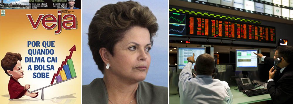 Revista ironiza o fato de a Bovespa ter subido no mesmo dia em que uma pesquisa Ibope apontou queda nos índices de aprovação à presidente; para a revista, a despeito do pleno emprego e de mais de US$ 350 bilhões em reservas internacionais, a presidente Dilma ainda precisa mostrar aos investidores que é confiável; será que precisa mesmo?