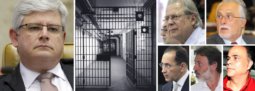 Segundo o procurador, que enviou parecer ao STF nesta terça-feira (12), mesmo os réus que têm direito a um recurso que pode levar à reversão de condenação em determinado crime, os chamados embargos infringentes, podem começar a cumprir suas penas devido a outras condenações; seria o caso do ex-ministro José Dirceu, do ex-presidente do PT, José Genoíno e do deputado João Paulo Cunha, por exemplo; procurador pediu prisão de 23 dos 25 condenados; julgamento de embargos declaratórios será retomado nesta quarta