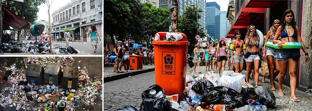 Cerca de 50 grevistas coagiram um grupo de 20 garis que trabalhava no Aterro do Flamengo; os garis que limpava as ruas foram ameaçados e, como consequências, entraram em uma van da Comlurb; revoltados, os grevistas quebraram os ancinhos, equipamentos utilizados para juntar folhas secas