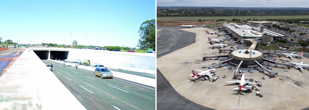 Mais de 100 mil motoristas serão beneficiados com a inauguração do Balão do Aeroporto, marcada para esta segunda-feira (5); a obra, que conta com 700 metros de extensão, sendo 300 metros de área coberta, facilitará o deslocamento principalmente dos moradores do Park Way, Núcleo Bandeirante, Lago Sul e usuários do aeroporto, pois agora reduzirão o tempo do trajeto de 20 a 30 minutos