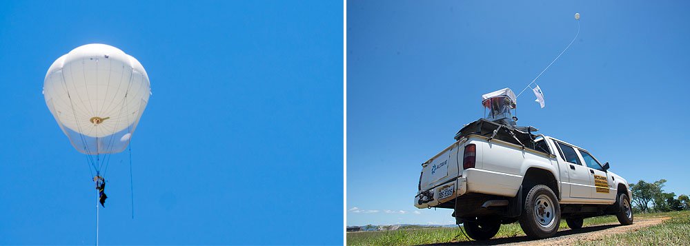 Ministério de Ciência e Tecnologia testou, em Cachoeira Paulista (SP), o projeto Conectar, que busca levar o sinal de internet às comunidades distantes dos centros urbanos por meio de balões equipados com um sistema de comunicação