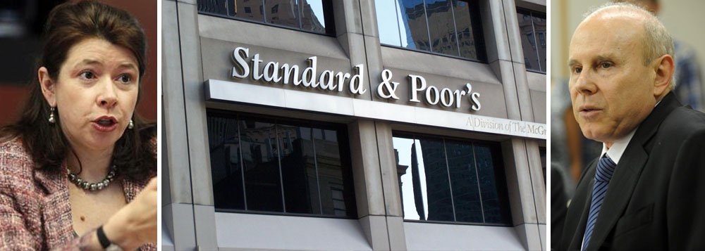 Agência de classificação de risco Standard &amp; Poor´s anunciou o rebaixamento do rating em moeda estrangeira e de longo prazo do Brasil de BBB para BBB-; equipe da S&amp;P, chefiada pela economista Lisa Schineller, esteve no Brasil nas últimas semanas, quando se reuniu com economistas do Banco Central e com o ministro da Fazenda, Guido Mantega, para coletar números da economia brasileira; oposição, que está focada na Petrobras, ganha agora um novo discurso