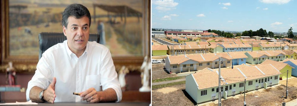 Governador do Paraná, Beto Richa (PSDB), não deve cumprir até o final de seu mandato a meta habitacional de construir 110 mil moradias, sendo 100 mil erguidas em áreas urbanas e 10 mil em zonas rurais. Até agora só conseguiu entregar 20 mil casas - 18% do total