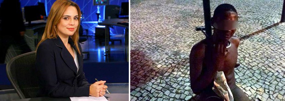 Apresentadora que emite as opiniões mais politicamente atrasadas da tevê brasileira deixa emissora de Silvio Santos mal com internautas; site do SBT ficou abarrotado de críticas ao posicionamento favorável de Rachel Sheherazade ao pelourinho no qual suposto assaltante foi amarrado no Rio de Janeiro; "Isso foi legítima defesa de uma sociedade sem Estado", definiu ela na quarta-feira 4 sobre barbaridade contra direitos humanos; nem o patrão aguentou; nesta quinta-feira 6, Jornal do SBT irá tentar consertar o estrago de imagem, levando a apresentadora a desdizer o que disse; vai colar?