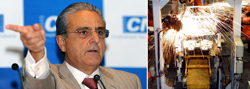 Índice de confiança do setor representado pela Confederação Nacional da Indústria (CNI), presidida por Robson Andrade, cresceu 1,2% em novembro depois de permanecer em queda por cinco meses seguidos