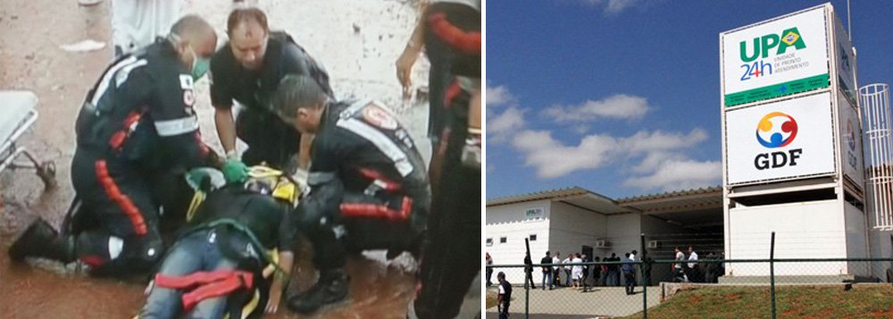 Pelo menos 150 pessoas receberam atendimento médico após a queda de uma tenta armada ao lado da Unidade de Pronto-Atendimento (UPA) de Ceilândia, no Distrito Federal; os dez casos mais graves foram levados para o Hospital da Ceilândia e para a própria UPA, onde permanecem em observação; os médicos informaram que três pessoas estão em estado grave