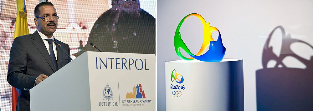 O Comitê Organizador dos Jogos Olímpicos do Rio 2016 firmou um acordo com a Organização Internacional de Polícia Criminal (Interpol) para reforçar a segurança durante a competição esportiva; os agentes internacionais atuarão de forma suplementar às forças de segurança brasileiras, com ferramentas, serviços e banco de dados 