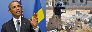 Presidente norte-americano declarou que seu governo levará a sério a proposta da Rússia, porém se mostrou cético quanto aos resultados de um acordo, pois os Estados Unidos pedem que Bashar Al Assad entregue suas armas químicas há anos, o que até agora não ocorreu