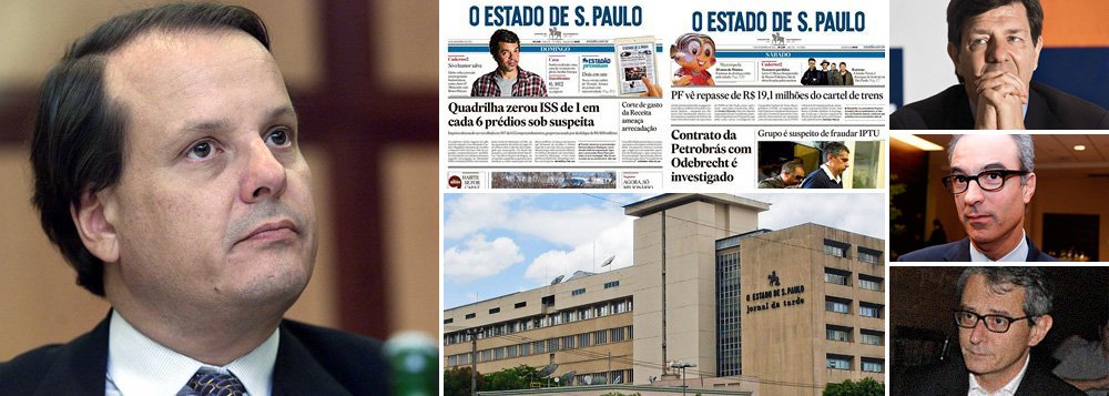 Jornal comandado por Francisco Mesquita Neto entregou um mandato ao banco Itaú-BBA, de Roberto Setubal, para encontrar alguém disposto a comprá-lo; foi oferecido ao Globo, de João Roberto Marinho, que rejeitou a oferta; no passado, Otávio Frias Filho, da Folha, cogitou adquirir o Estadão para fechá-lo e deixar de dividir o mercado anunciante de São Paulo; hoje está convencido de que pode "roubar" seus leitores com uma guinada editorial à direita