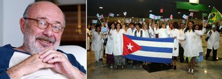 Desumana, na verdade, afirma o jornalista, é "a campanha não contra a vinda dos médicos cubanos, que chegaram ao Brasil felizes da vida, mas contra os pacientes pobres brasileiros sem assistência"; Ricardo Kotscho vê o Brasil dividido em dois: o daqueles que têm todos os direitos garantidos e não abre mão dos seus privilégios o dos que se virem por conta própria com benzedeiras, rezas e curandeiros