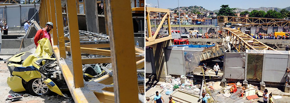 Informação foi divulgada pelo delegado da 44ª Delegacia de Polícia (Inhaúma), Fábio Asty, responsável pelas investigações da queda da passarela, que deixou cinco pessoas mortas e quatro feridas na Linha Amarela