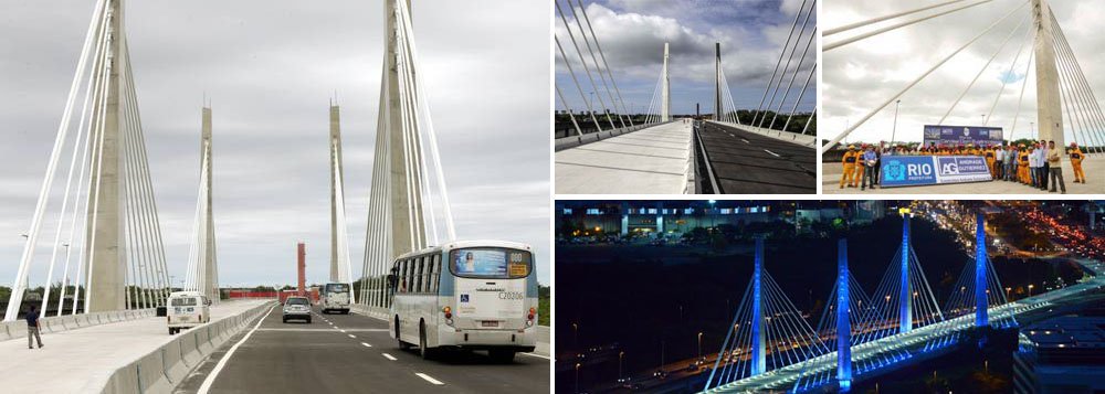 A prefeitura do Rio de Janeiro inaugurou uma ponte estaiada na Barra da Tijuca que marca a conclusão de 85% do segundo corredor de ônibus articulados da cidade, o BRT Transcarioca; batizada com o nome do cardeal dom Eugênio Salles (arcebispo da cidade durante 30 anos), a obra foi inaugurada com a presença do atual arcebispo, dom Orani Tempesta; também foram entregues as obras de modernização do Terminal Alvorada