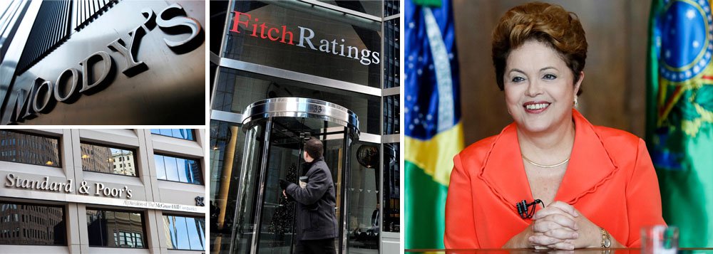 Depois da Moody’s anunciar que não deve alterar a nota brasileira de classificação de risco, Fitch também diz que o rating brasileiro poderá ser mantido neste ano, com elevação de crescimento para 2,5% e superávit primário estável, em 2% do PIB; quanto a Standard &amp; Poor's (S&amp;P), diretor avisa que mesmo o fraco crescimento do País não seria o motivo principal para uma revisão: "Olhamos a direção da política econômica"
