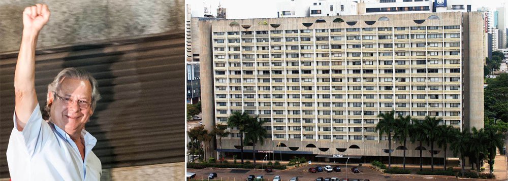 Condenado em regime semiaberto na AP 470, ex-ministro da Casa Civil solicitou ao Supremo Tribunal Federal, de Joaquim Barbosa, autorização para trabalhar durante o dia no Saint Peter, como gerente administrativo; hotel quatro estrelas fica localizado no Setor Hoteleiro Sul, na região central de Brasília, próximo da Esplanada dos Ministérios e do Planalto