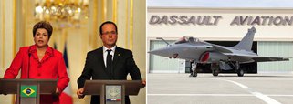 Presidente francês desembarca no país acompanhado do presidente da Dassault, Eric Trappier, que disputa a licitação para renovar a frota da FAB (Força Aérea Brasileira) ao lado dos caças da Boeing e da Saab; além de um negócio estimado em pelo menos US$ 5 bilhões, Hollande pode conquistar preferência da Índia na compra de 126 aviões e, acima de tudo, o respeito do empresariado francês, decepcionado com a crise; reportagem de Roberta Namour, correspondente do 247 na França