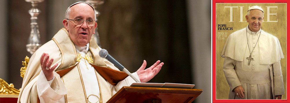 Francisco "mudou o tom, a percepção e o foco de uma das maiores instituições do mundo de forma extraordinária", diz a revista, ao justificar a escolha para estampar a capa de sua tradicional edição