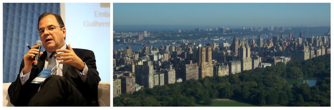 Guilherme de Aguiar Patriota, adjunto do irmão, o ex-ministro das Relações Exteriores Antonio Patriota, na missão do país na ONU, vive do outro lado do Central Park, na região nobre do Upper West Side