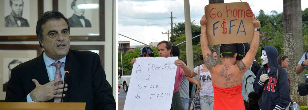 Ministro da Justiça, José Eduardo Cardozo, demonstrou confiança no plano de segurança para a Copa do Mundo; ele disse que as manifestações democráticas são bem-vindas, mas pediu para que os protestos esperados durante o torneio ocorram de forma pacífica; segundo Cardozo, o Plano já está concluído há bastante tempo e está pronto para ser implementado; "Nosso plano está acabado e tenho certeza de que esse planejamento funcionará e teremos um excelente padrão de segurança pública na Copa do Mundo", afirmou