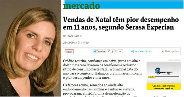 "A ênfase em dados negativos é uma característica geral da Folha", avalia a jornalista Suzana Singer, em sua coluna deste domingo; segundo ela, "quem passa os olhos pelos títulos da Folha pode ficar com a mesma impressão que a empresária" Luiza Trajano, que afirmou que a imprensa só vê o lado do copo vazio