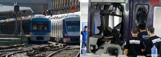 Não há risco de morte; acidente ocorreu quando um trem se chocou contra uma grade de contenção da plataforma no centro de Buenos Aires na manhã deste sábado; condutor do trem está detido, segundo informaram autoridades judiciais