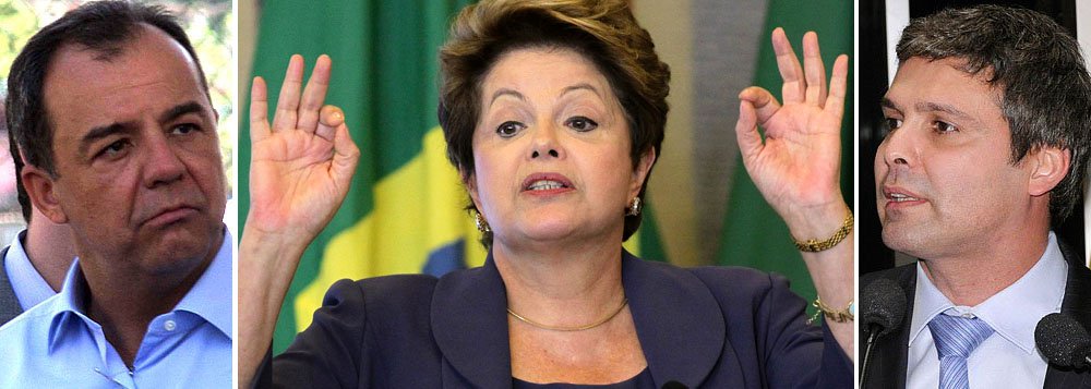 Em virtude da pré-candidatura do senador Lindberg Farias (PT-RJ) ao governo do Rio, o PMDB fluminense ameaça não apoiar a reeleição da presidente Dilma Rousseff em 2014, e sim o senador do PSDB Aécio Neves; peemedebistas querem os petistas apoiando o nome do vice-governador do Rio, Luiz Fernando Pezão, na próxima eleição