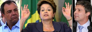 Em virtude da pré-candidatura do senador Lindberg Farias (PT-RJ) ao governo do Rio, o PMDB fluminense ameaça não apoiar a reeleição da presidente Dilma Rousseff em 2014, e sim o senador do PSDB Aécio Neves; peemedebistas querem os petistas apoiando o nome do vice-governador do Rio, Luiz Fernando Pezão, na próxima eleição