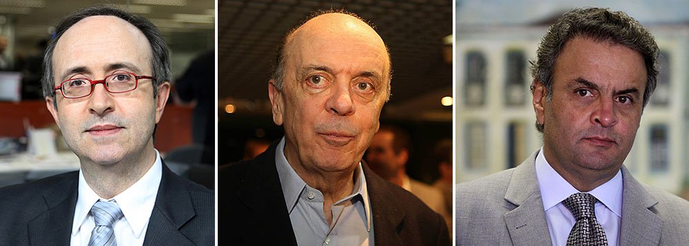 Em sua segunda coluna na Folha, o colunista Reinaldo Azevedo ainda não deixou claro que sua missão principal será fazer de José Serra o candidato do PSDB ao Palácio do Planalto. No entanto, ele já explicita que, com Aécio, ele não vai. "Por que os não-petistas que escolheram Dilma em 2010 deveriam escolher um tucano em 2014? Essa pergunta precisa de resposta", diz ele