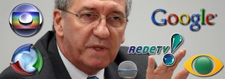 Em entrevista ao programa Contraponto, o ex-ministro Franklin Martins, que atuará na campanha da presidente Dilma Rousseff, defendeu a regulação dos meios eletrônicos "como acontece em todos os países democráticos"; o objetivo, diz ele, é permitir que "mais correntes da sociedade possam se expressar"; ele também demonstrou preocupação  com a expansão de empresas de internet, como o Google, que "não paga imposto no Brasil, nem emprega no Brasil", mas já fatura R$ 3,5 bilhões ao ano com publicidade
