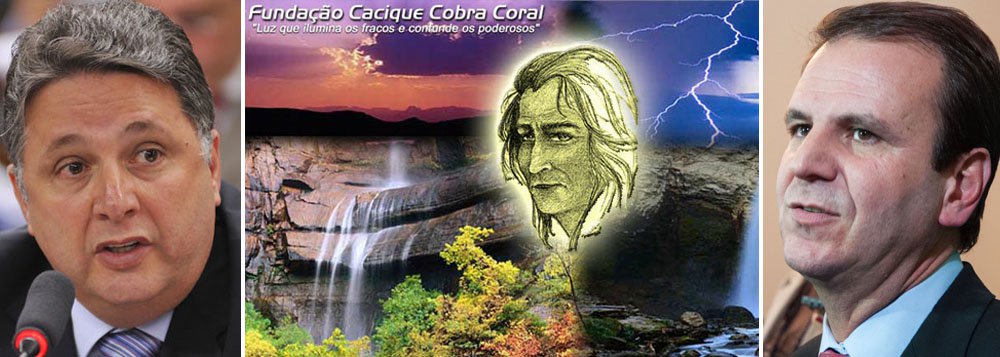Deputado federal Anthony Garotinho (PR) chamou de "afronta" a resposta do prefeito Eduardo Paes (PMDB) a repórteres diante da pergunta sobre o que a prefeitura planejava para minimizar os efeitos das chuvas de verão na cidade; Paes afirmou que havia renovado o contrato com a Fundação Cacique Cobra Coral, que se apresenta na internet como uma entidade espiritual criada para intervir nos desequilíbrios provocados pelo homem na natureza