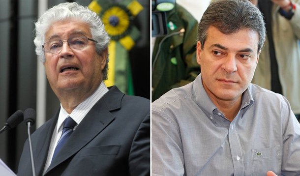 O senador Roberto Requião (PMDB-PR) denunciou o governador Beto Richa (PSDB) por calote de R$ 74 milhões aplicado nos educadores; a seu favor, o peemedebista tem a APP-Sindicato, segundo a qual "é a primeira vez, em dez anos, que a progressão nas carreiras dos (as) educadores (as) fica paralisada e a dívida tem aumentado significativamente"